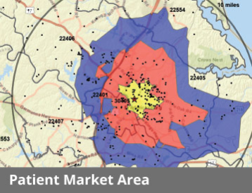 Map of patient market area dat